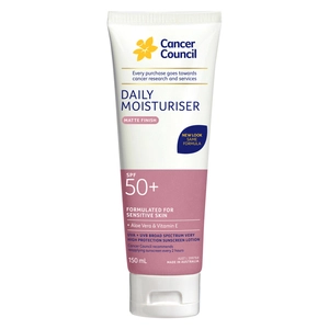 Cancer Council Face & Body Moisturiser SPF50+ Invisible 150mL