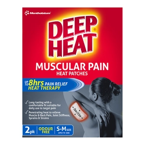 Deep Heat Muscular Pain Heat Patches 2 Pack