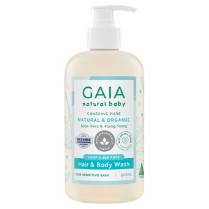 GAIA Natural Baby Hair & Body Wash 500mL