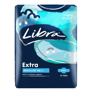 Libra Extra Regular Pads with Wings 14 Pack