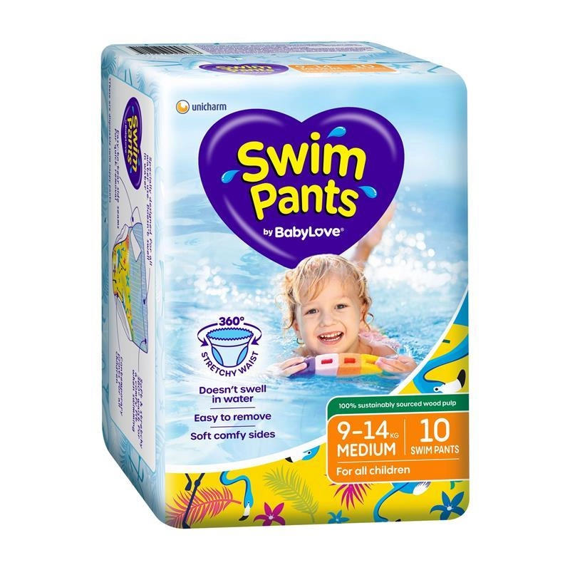 BabyLove Swim Pants Medium 9-14kg 10 Pack