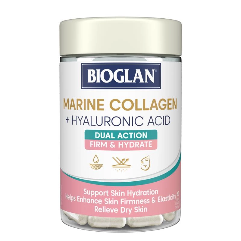 Bioglan Marine Collagen + Hyaluronic Acid 80 Tablets