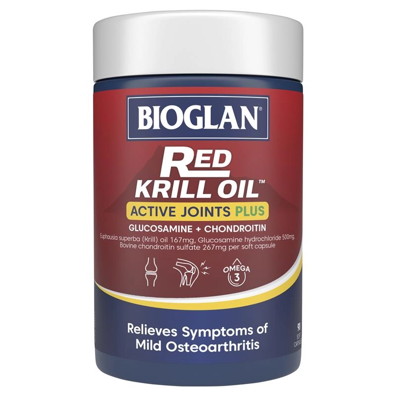 Bioglan Red Krill Oil Active Joints Plus 90 Soft Capsules