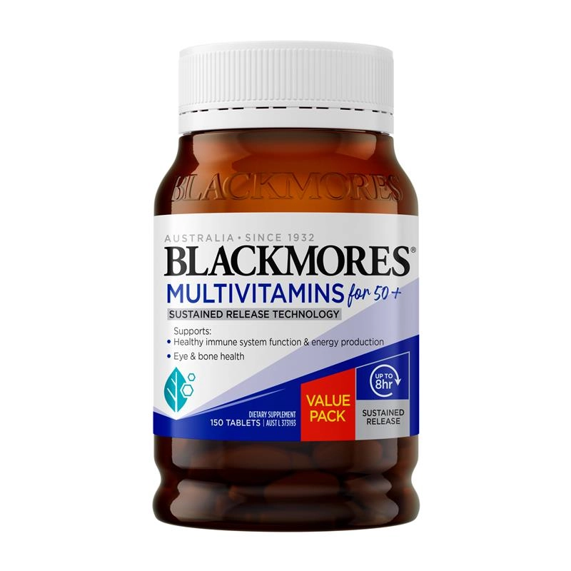 Blackmores Multivitamin for 50+ Sustained Release 150 Tablets