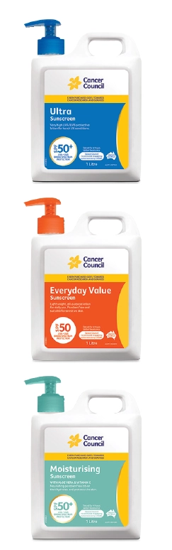 Cancer Council SPF50+ 1 Litre Range