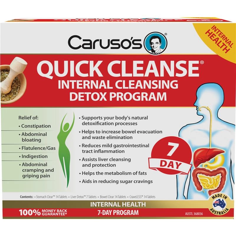 Caruso’s Quick Cleanse Internal Cleansing Detox Program 7 Day