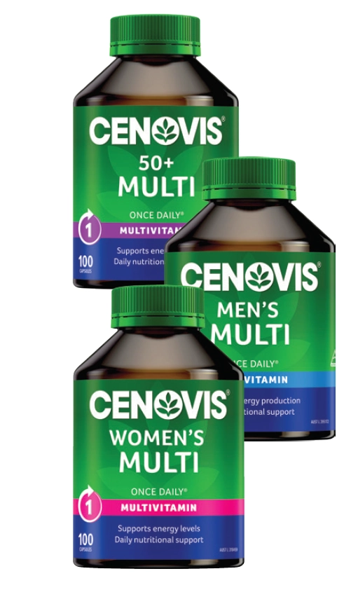 Cenovis 50+, Men’s or Women’s Multi 100 Capsules