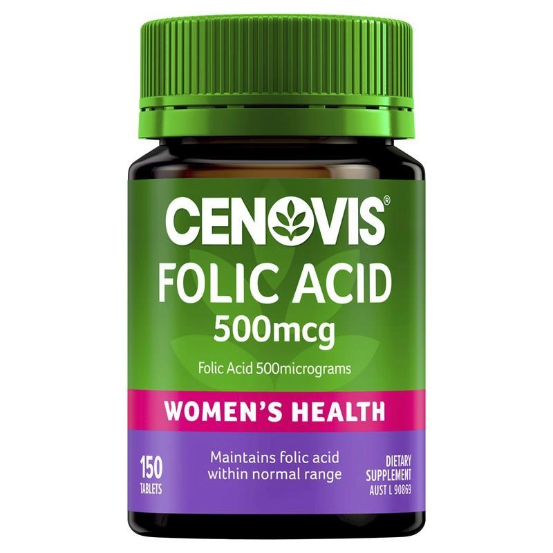 Cenovis Folic Acid 500mcg 150 Tablets