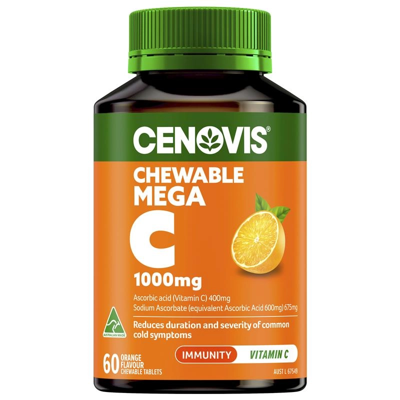 Cenovis Mega C 1000mg 60 Chewable Tablets