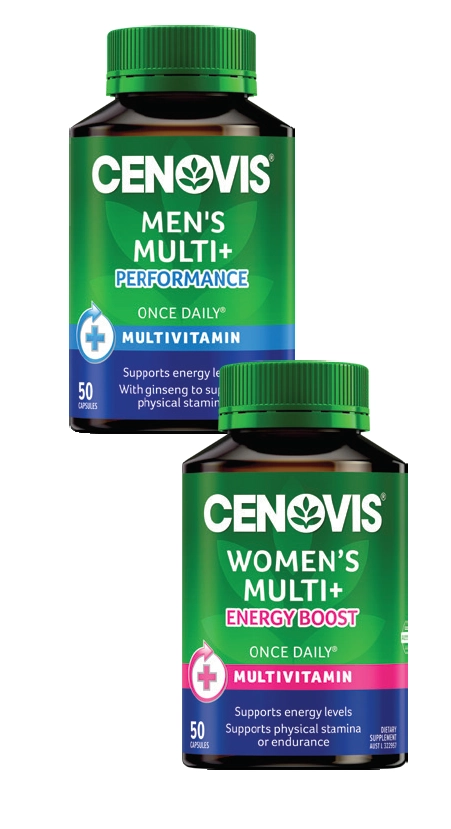 Cenovis Men’s Multi + Performance or Women’s Multi + Energy Boost 50 Capsules