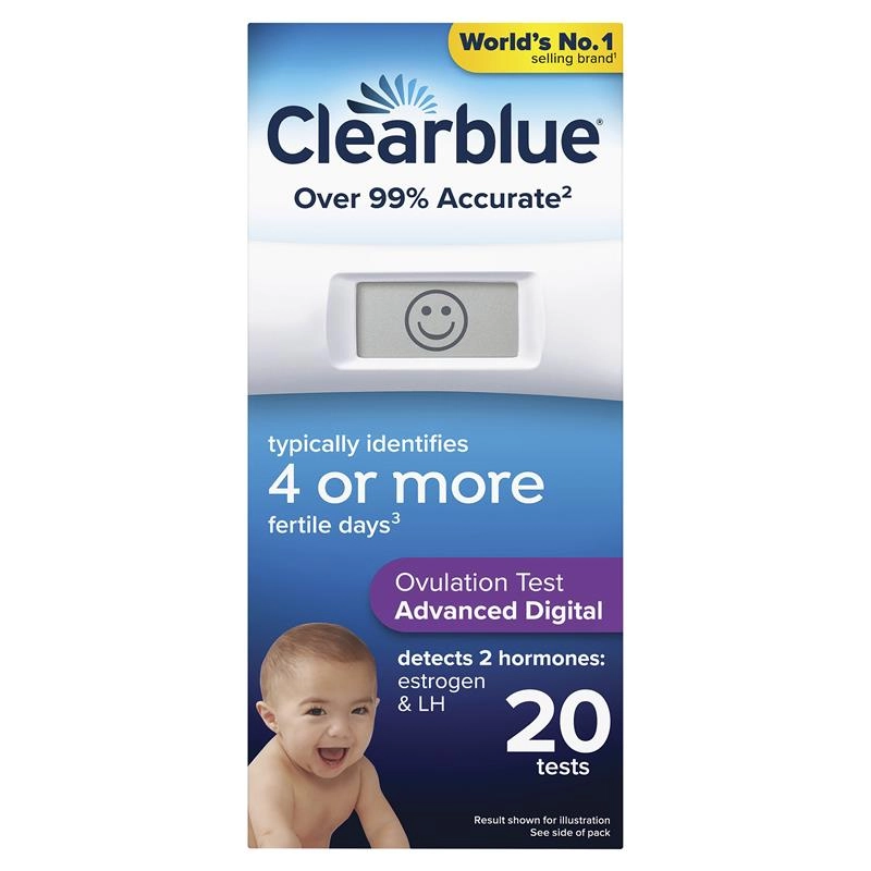 Clearblue Advanced Digital Ovulation Kit Test 20 Pack