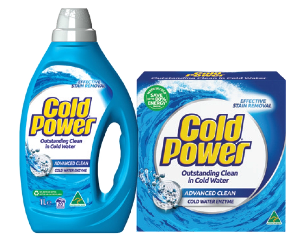 Cold Power Advanced Clean Laundry Liquids 1L or Powder 1kg