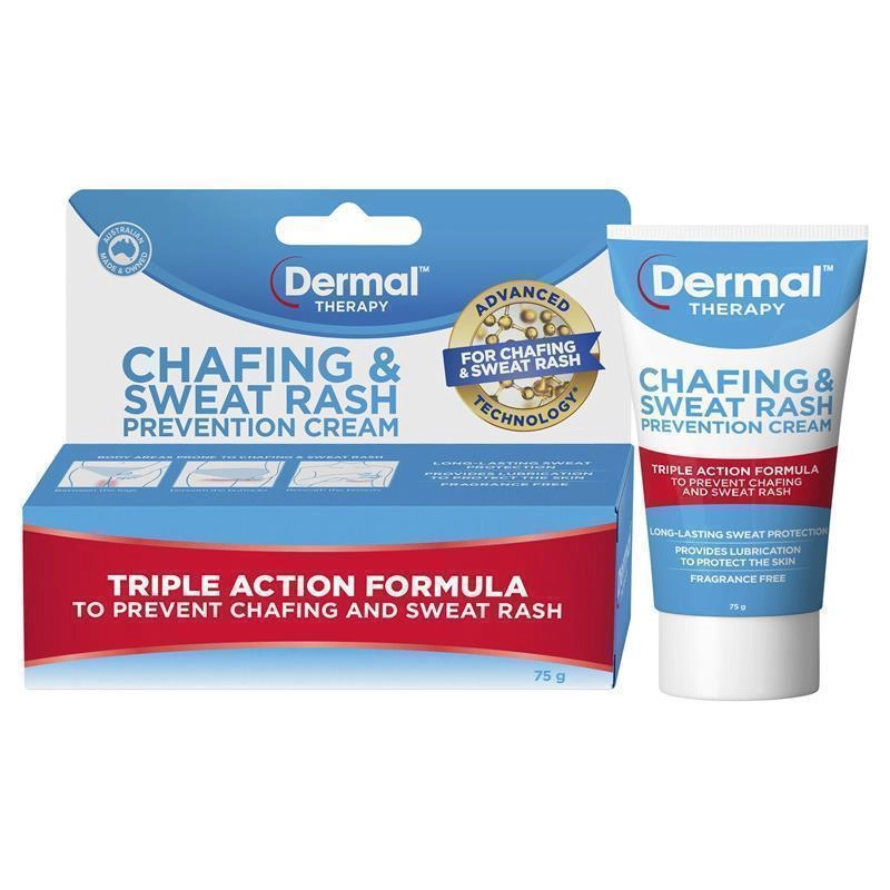 Dermal Therapy Chaﬁng & Sweat Rash Prevention Cream 75g