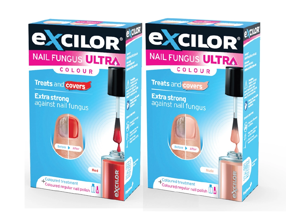 Excilor Nail Fungus Ultra Colour Red or Nude 30ml