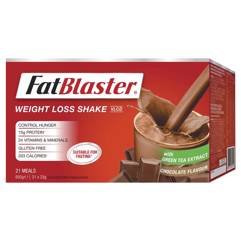 FatBlaster Weight Loss Shake Chocolate 21 x 33g Sachets