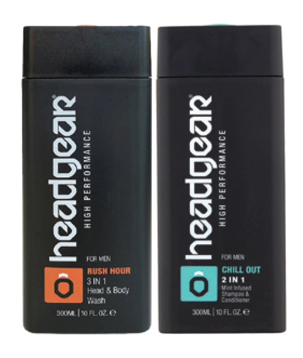 Headgear Rush Hour 3 in 1 Head & Body Wash or Chill Out 2 in 1 Shampoo & Conditioner 300ml