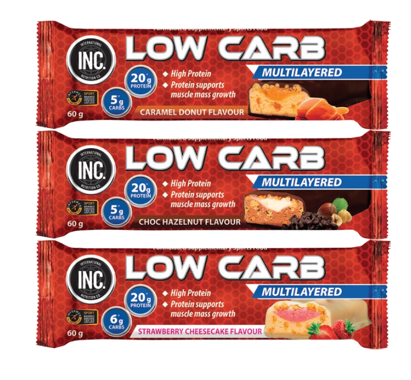 INC. Low Carb Protein Bar 60g Assorted Variants