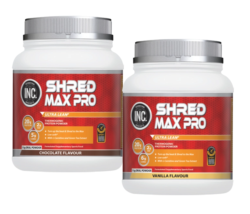 INC. Shred Max Pro Chocolate or Vanilla Flavour 1kg