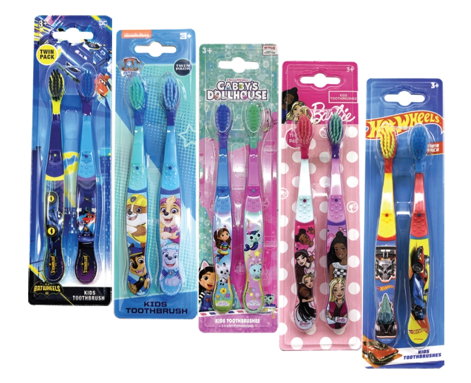 Kids Toothbrush 2 Pack Assorted Variants