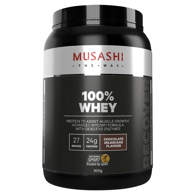 Musashi 100% Whey Chocolate Flavour 900g