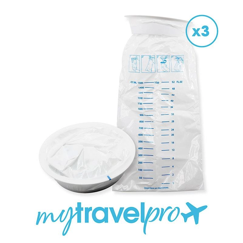 MyTravelPro Travel Sickness Bags 3 Pack