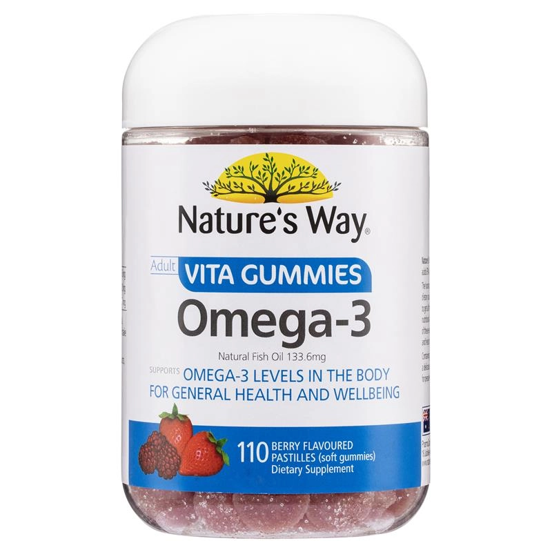 Nature's Way Adult Vita Gummies Omega-3 110 Pastilles