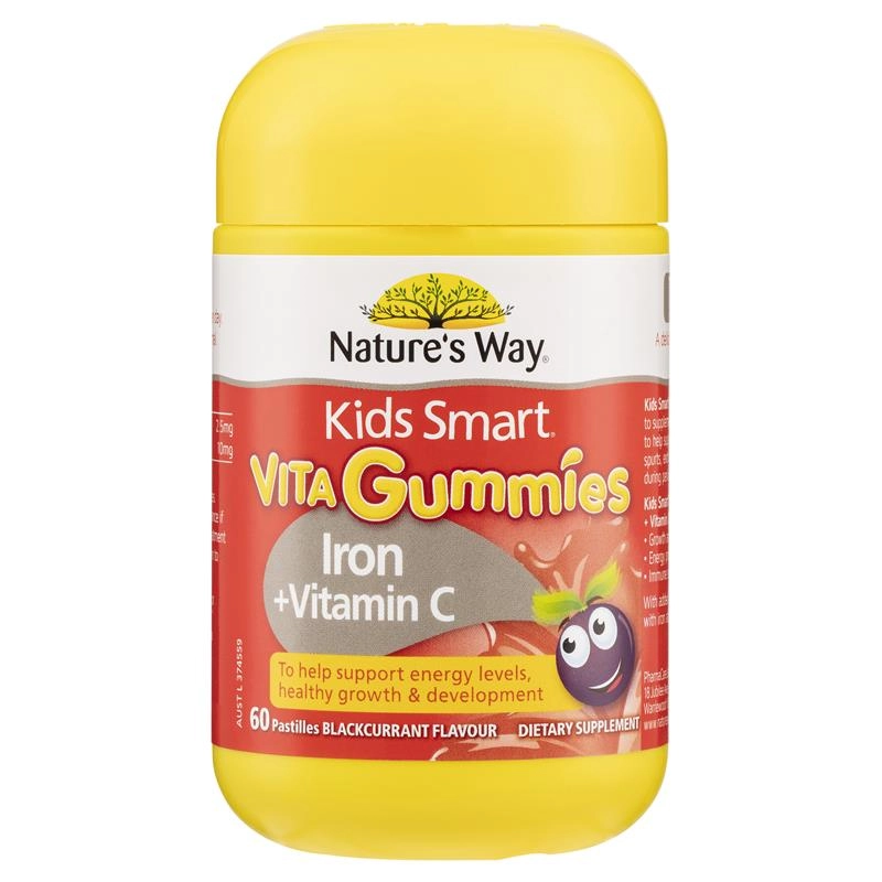 Nature's Way Kids Smart Vita Gummies Iron + Vitamin C 60 Pastiles