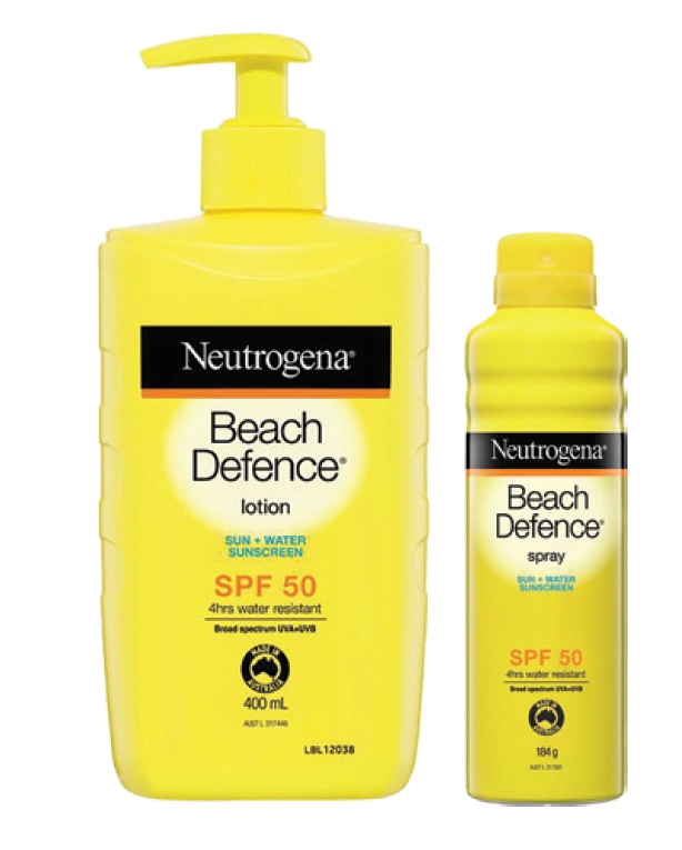 Neutrogena Beach Defence SPF 50 Lotion 400ml or Mist 184g