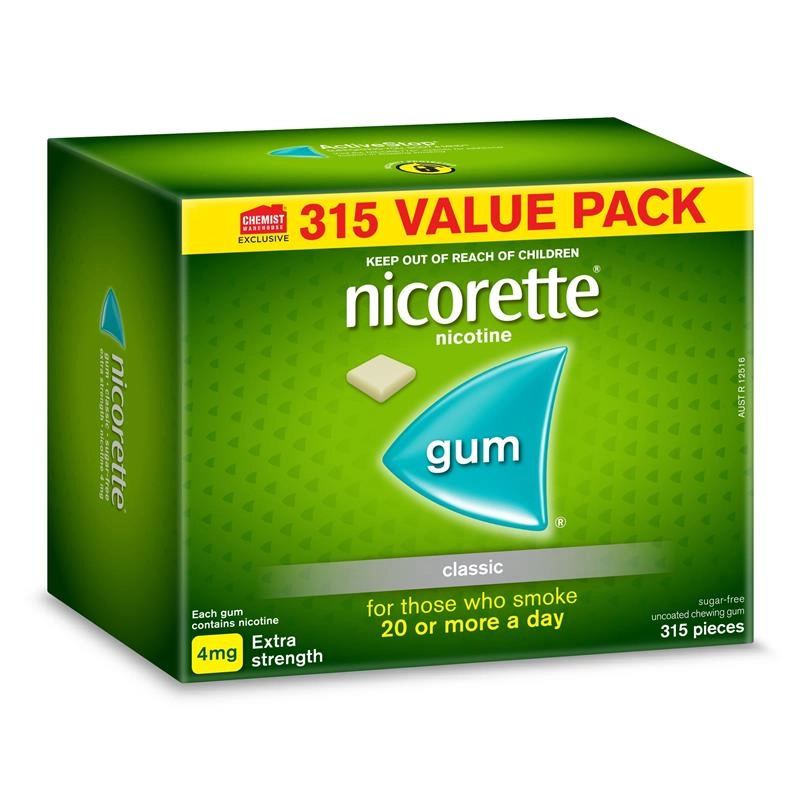 Nicorette Gum 4mg Classic 315 Pieces Exclusive Size