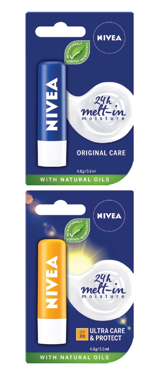 Nivea Lip Care Essential or Sun SPF 30+ 4.8g