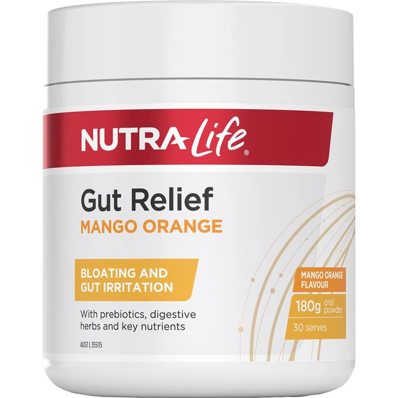 Nutra-Life Gut Relief Mango Orange 180g