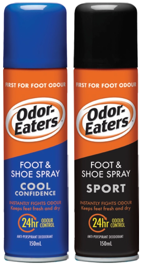 Odor-Eaters Foot & Shoe Spray Cool Confidence or Sport 150ml