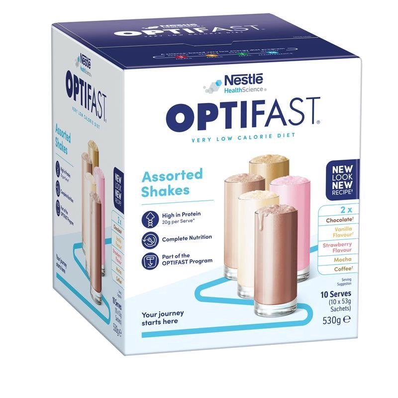 Optifast VLCD Shake Assorted Pack 10 x 53g