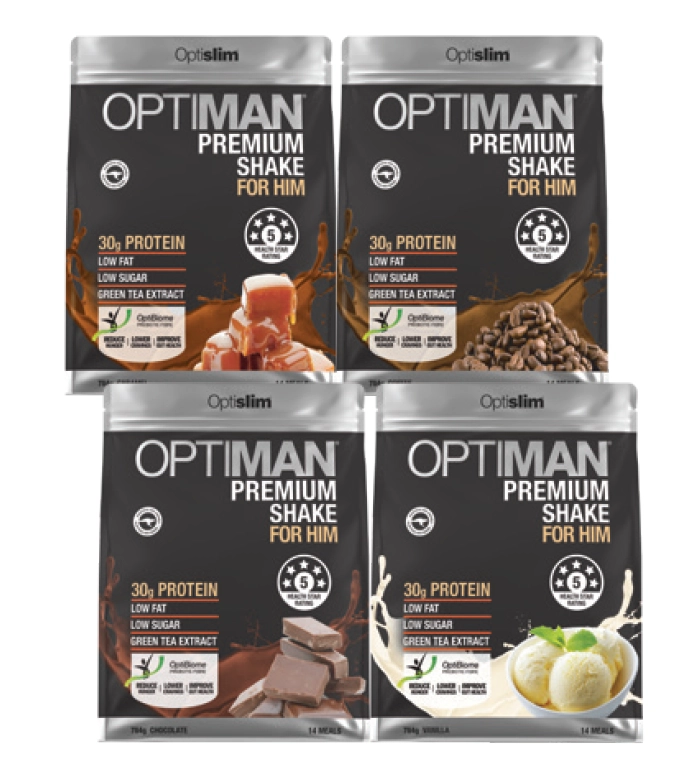 Optislim Optiman Premium Shake Range