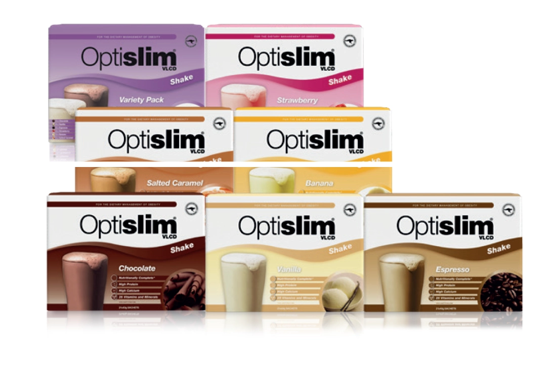 Optislim VLCD Meal Replacement Shake 21x43g Assorted Variants