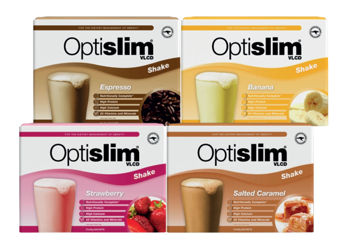 Optislim VLCD Meal Replacement Shake 21x43g Sachets Assorted Variants