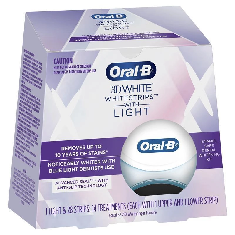 Oral-B 3D White Whitestrips 14 Treatments + LED Light Kit