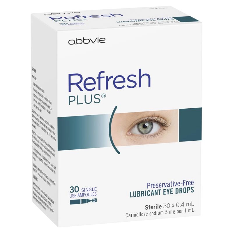 Refresh Plus Preservative-Free Lubricant Eye Drops 0.4ml x 30 Vials