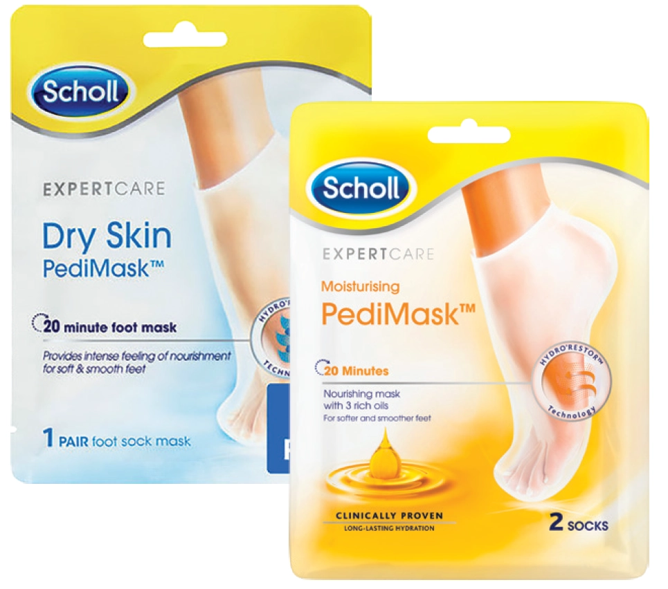 Scholl Expert Care Dry Skin or Moisturising PediMask 1 Pair