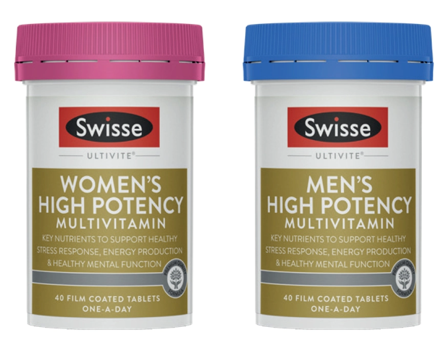 Swisse Ultivite Women’s or Men’s High Potency Multivitamin 40 Tablets