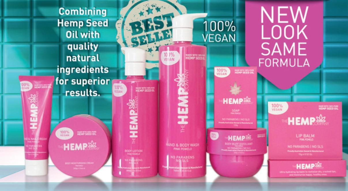 The Hemp Company with Pink Pomelo Range