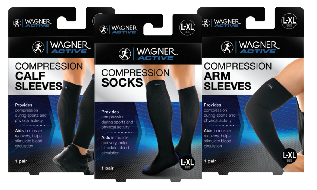 Wagner Active Compression Calf, Socks or Arm Sleeves Assorted Sizes