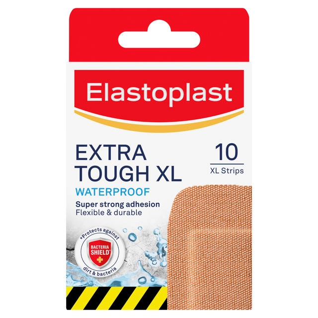 Elastoplast Heavy Fabric Waterproof XL Strips 10 Pack