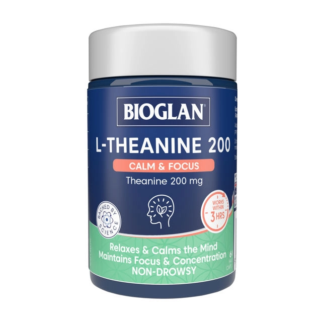 Bioglan L-Theanine 200 Calm & Focus 60 Capsules