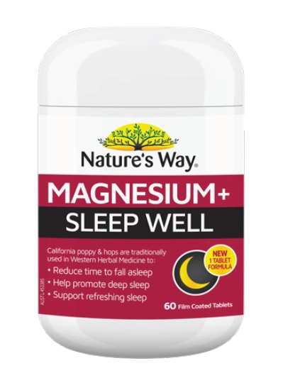 Nature's Way Magnesium+ Sleep Well 60 Tablets