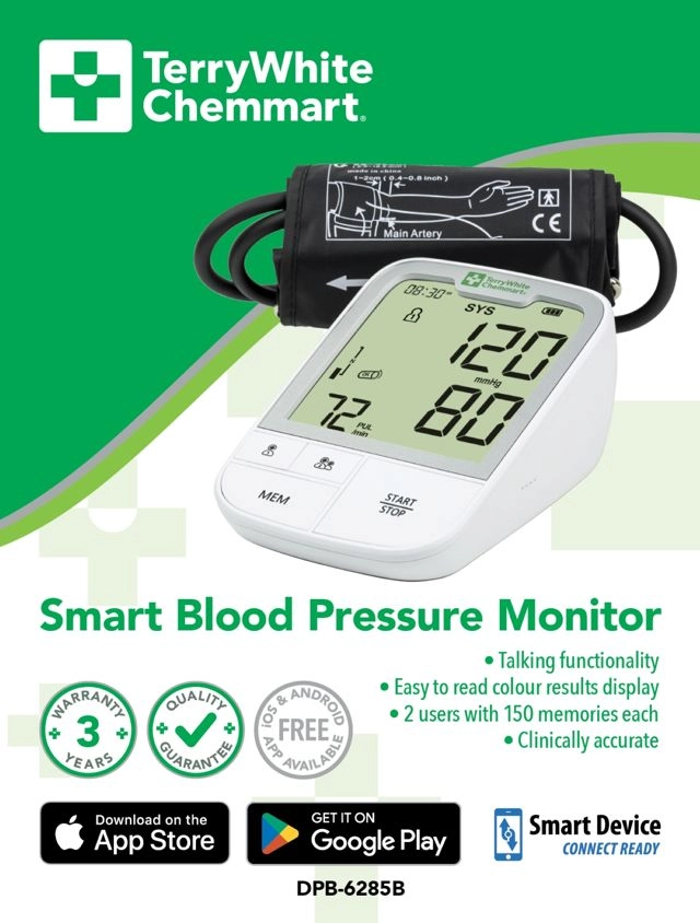 TerryWhite Chemmart Smart Blood Pressure Monitor