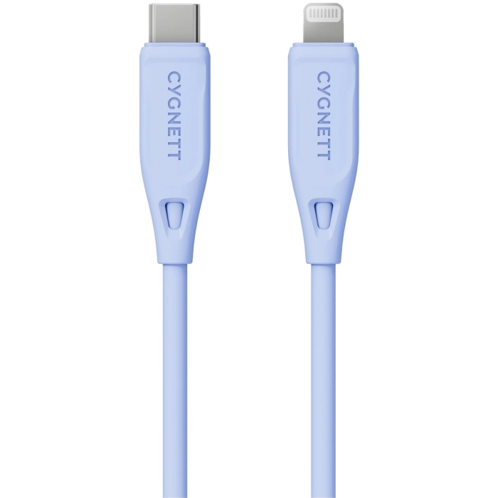 Cygnett Charge & Connect Lightning to USB-C Cable V2 1.2m (Blue)