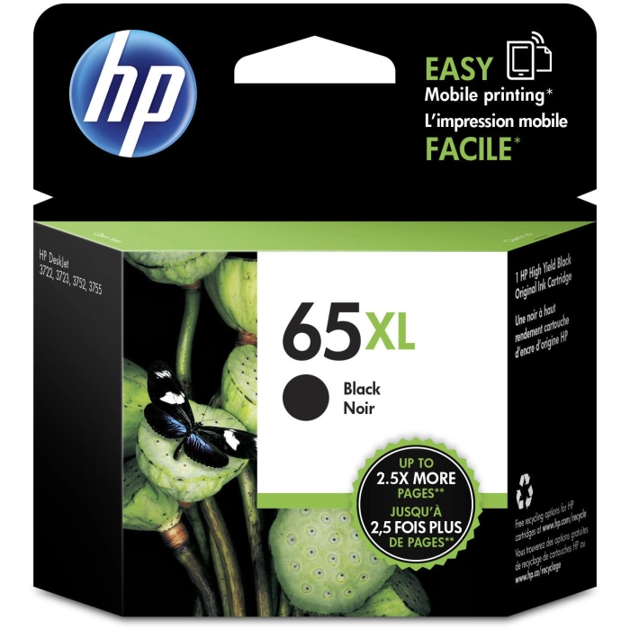 HP 65XL High Yield Original Ink Cartridge (Black)