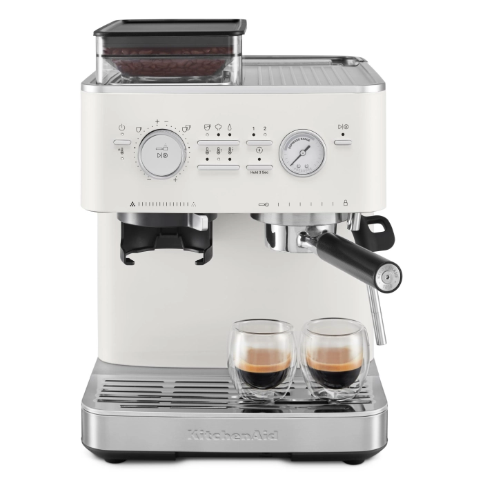 KitchenAid KES6551 Semi Automatic Espresso Machine with Burr Grinder (Porcelain)