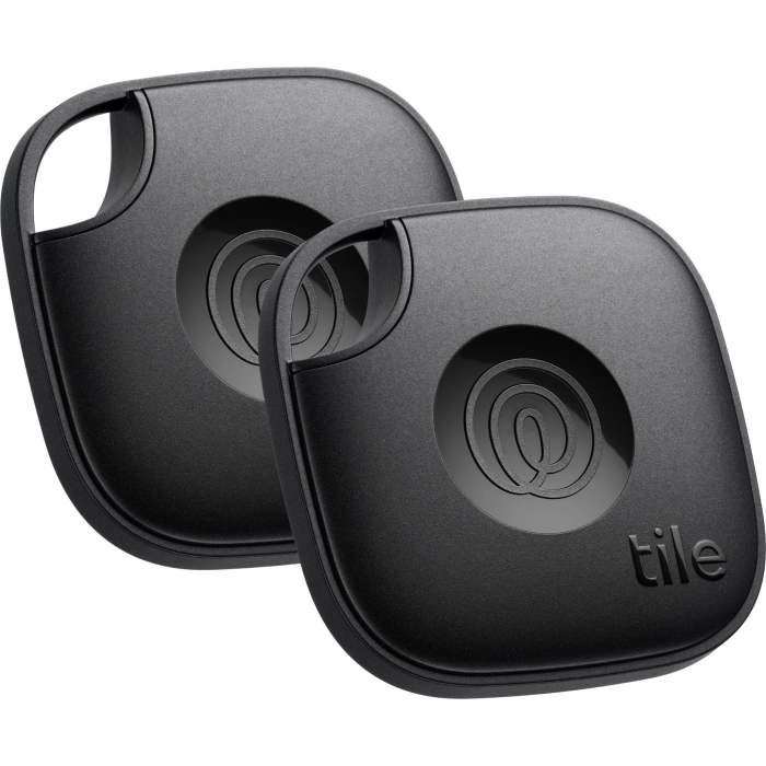 Tile Mate Bluetooth Tracker 2 Pack (Black) [2024]